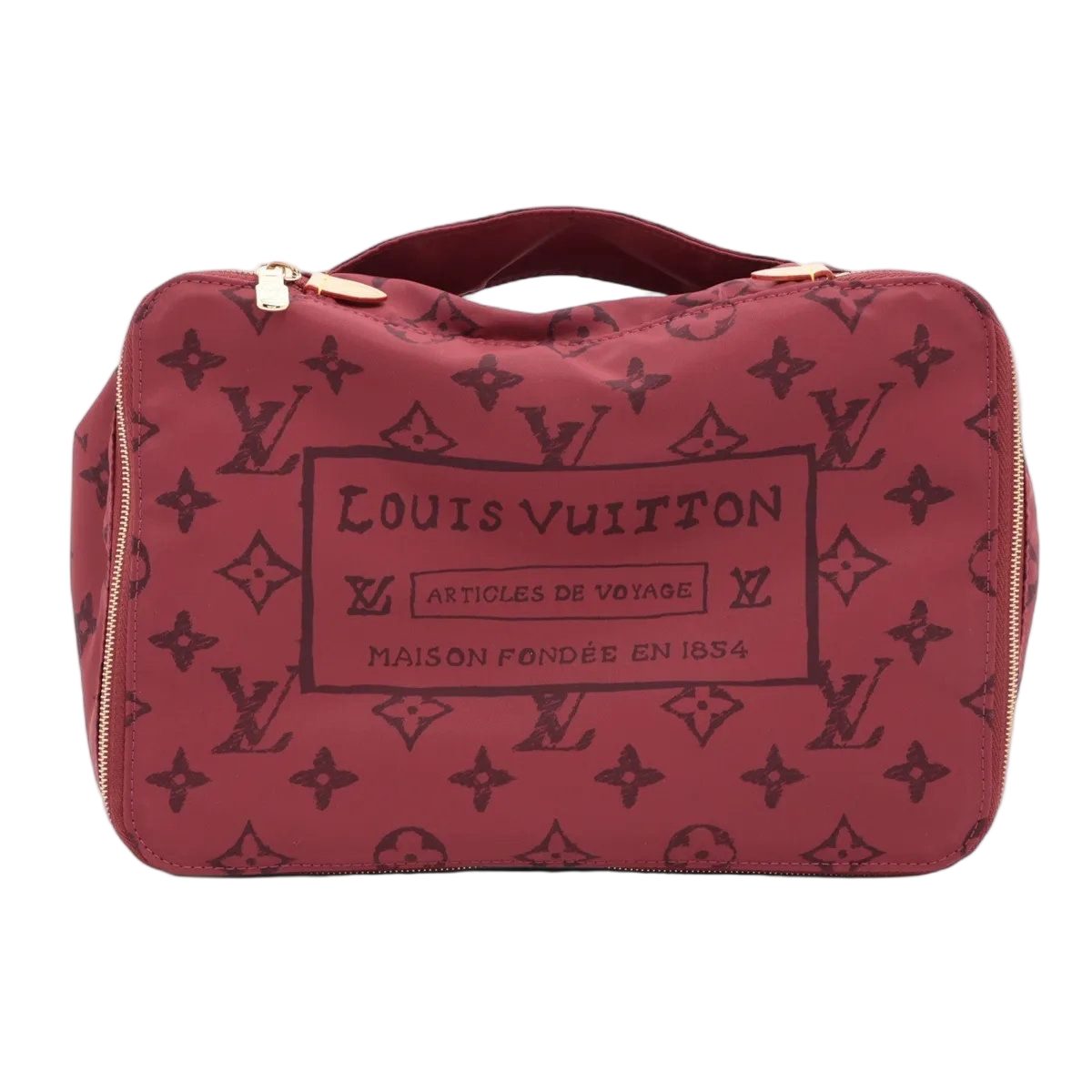 Louis Vuitton Monogram Cube de Langemont PM Pouch Leather Handbag