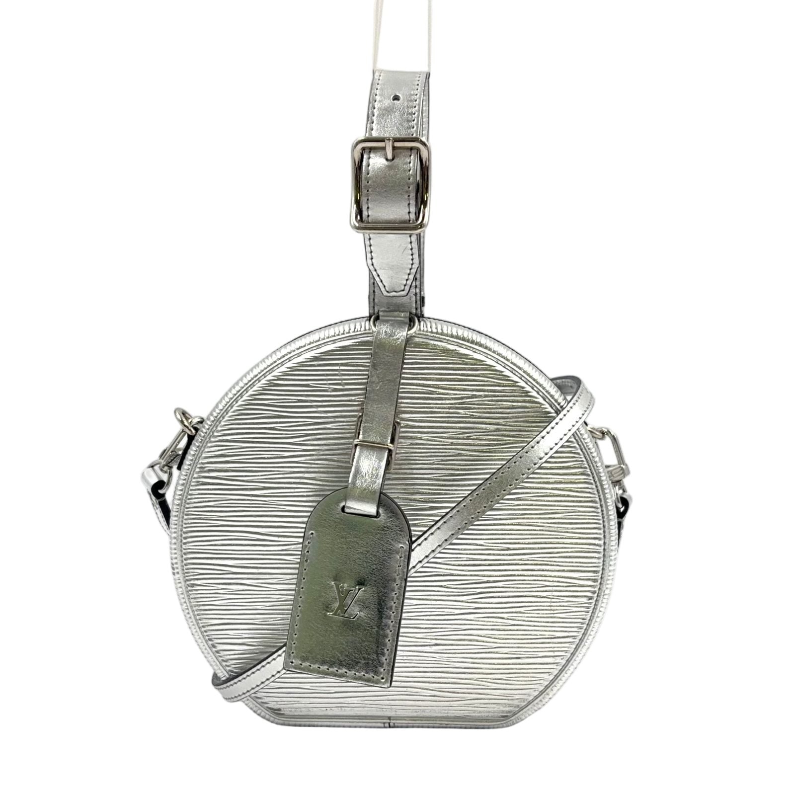 Louis Vuitton Petite Boite Chapeau Epi Shoulder Bag Leather Silver