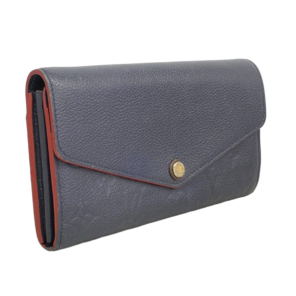 Louis Vuitton Wallet Monogram Empreinte Portefeuille Sarah Marine — view 2
