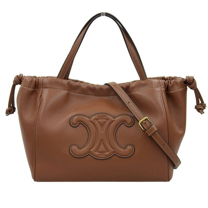 Celine Triomphe Small Cabas Drawst Ring Cuile Shoulder Bag — view 2