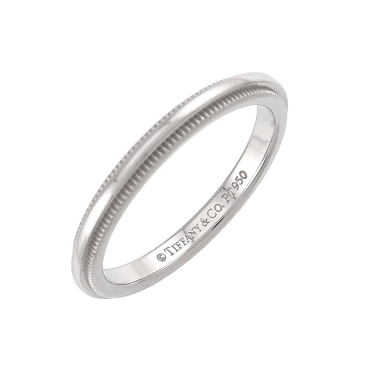 Tiffany & Co Milgray Ring Pt Platinum Together Milgrain