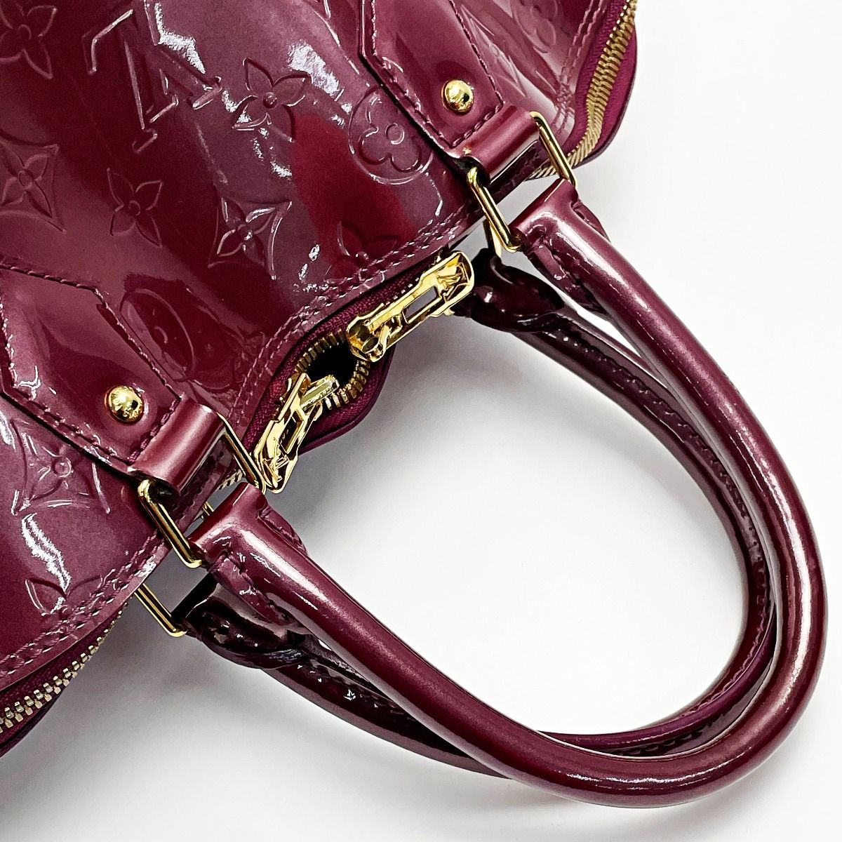 Louis Vuitton Vernis Alma GM Rouge Fauvist Padlock Key 2 — view 4
