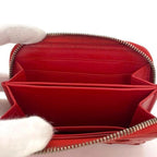 Bottega Veneta Coin Case Red Intrecciato — view 8
