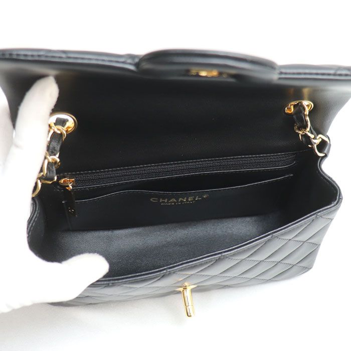 Chanel Mini Classic Shoulder Bag Black — view 3