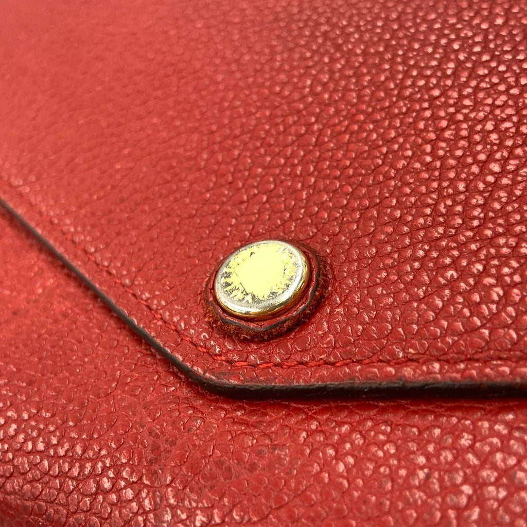 Louis Vuitton Monogram Empreinte Portefeuille Sarah Bifold Wallet Red — view 2