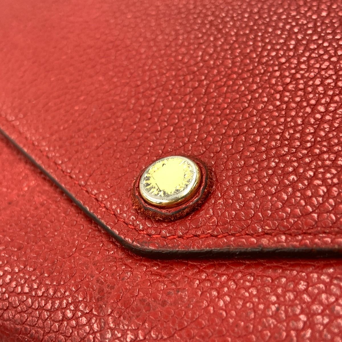 Louis Vuitton Monogram Empreinte Portefeuille Sarah Bifold Wallet Red — view 2