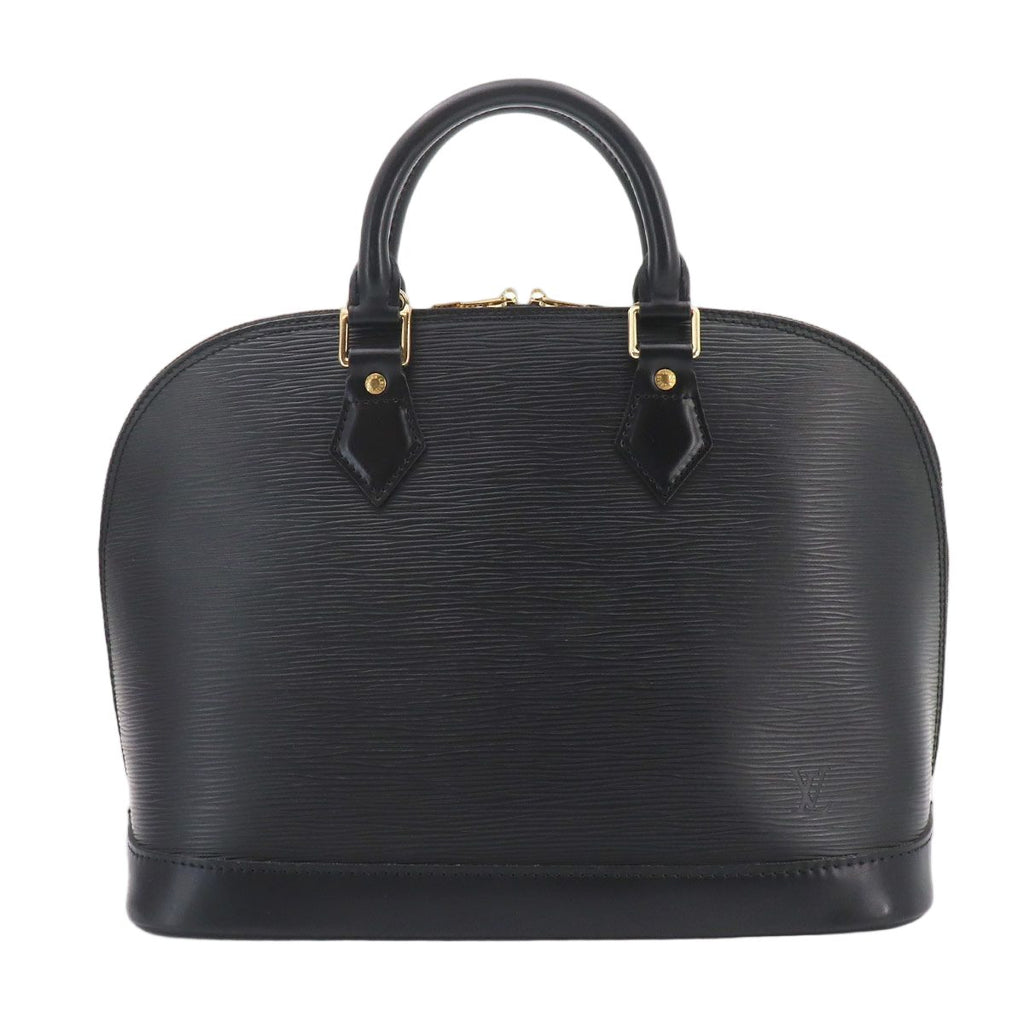 Louis Vuitton Epi Alma PM Hand Bag Leather Noir Gold