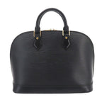 Louis Vuitton Epi Alma PM Hand Bag Leather Noir Gold