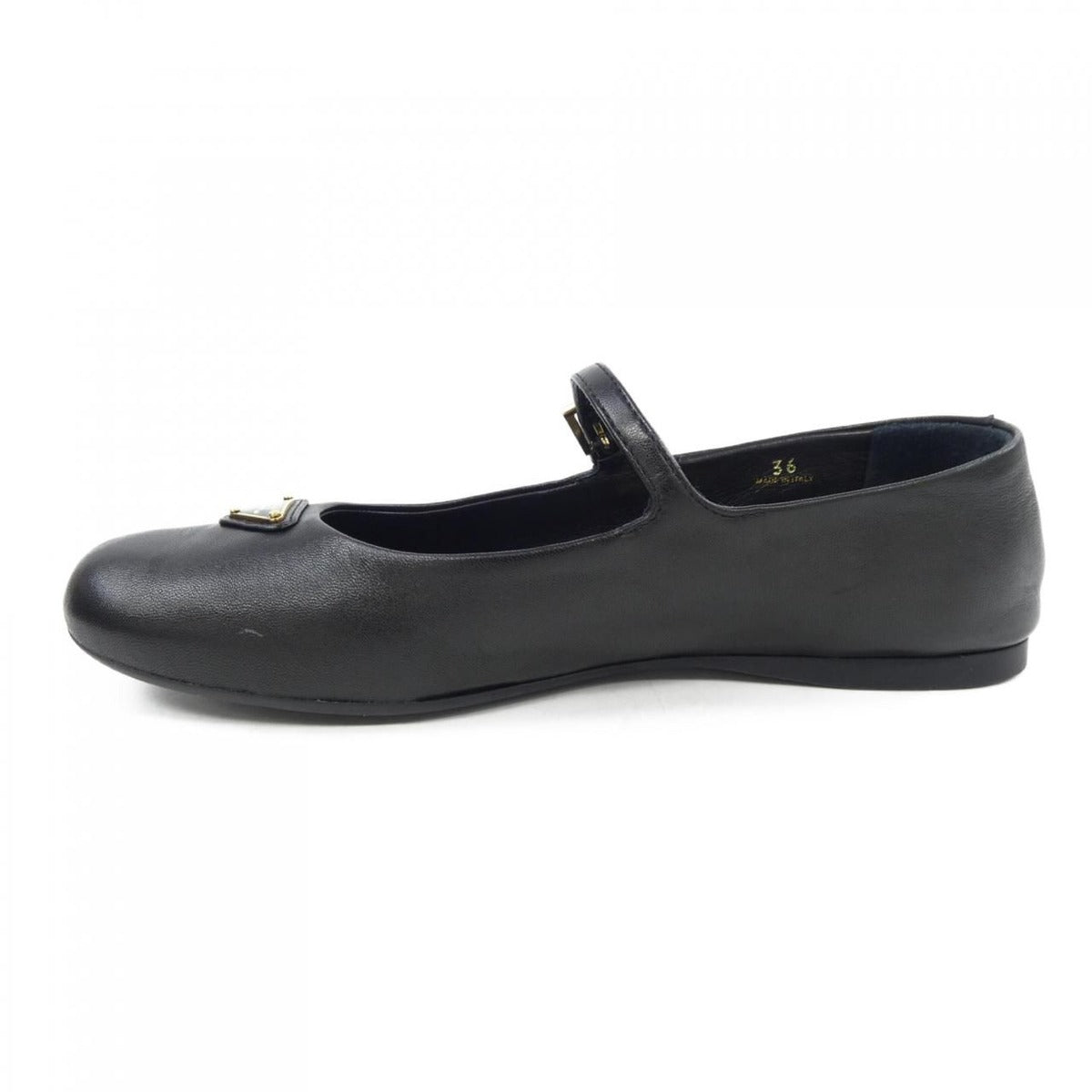 Prada Triangle Logo Flat Shoes — view 2