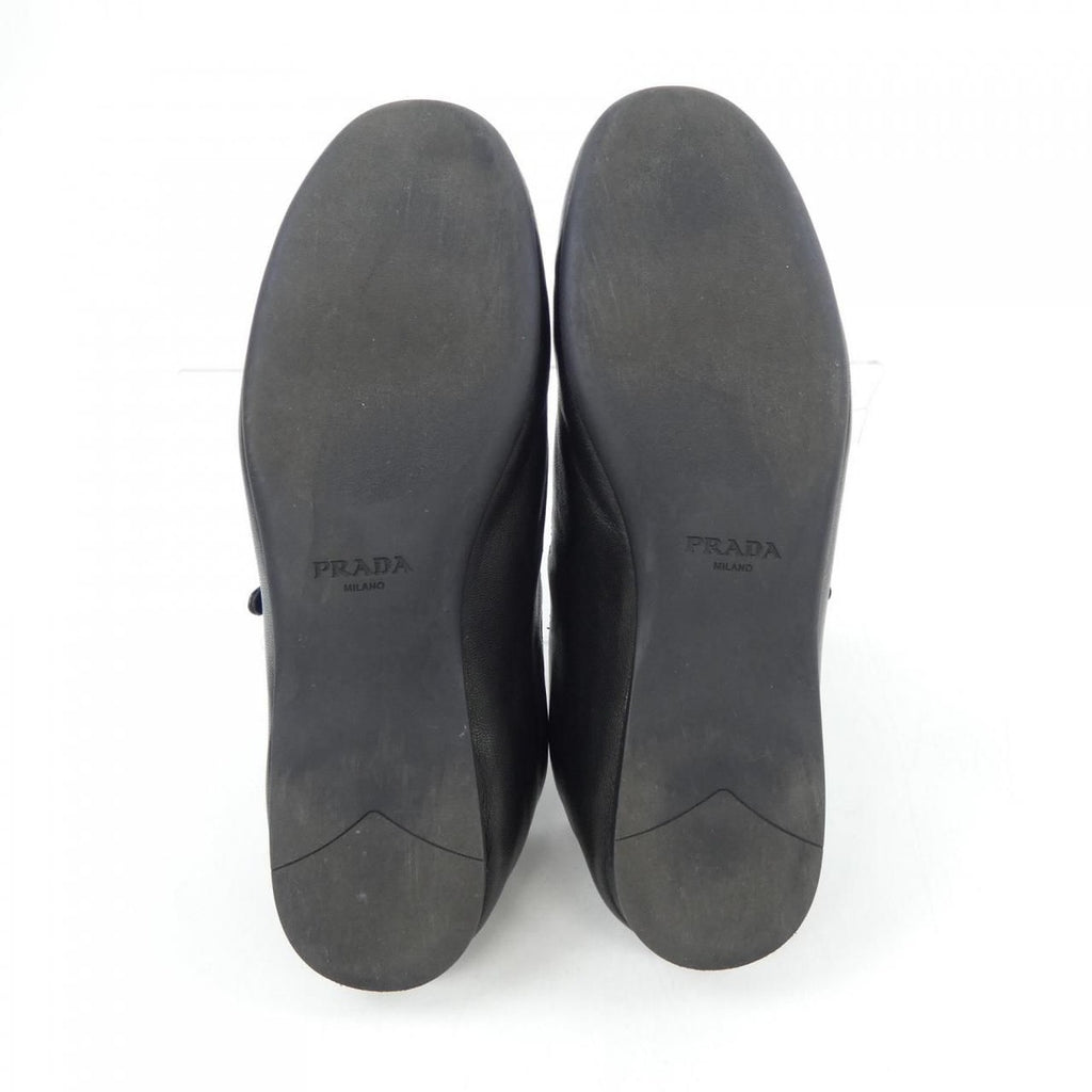 Prada Triangle Logo Flat Shoes — view 4