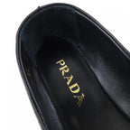 Prada Triangle Logo Flat Shoes — view 6