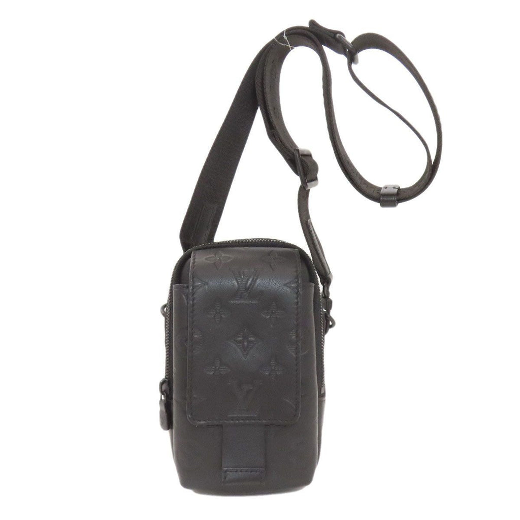 Louis Vuitton Double Phone Pouch Shoulder Bag Monogram Shadow