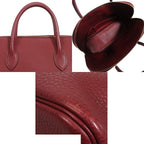 Hermes Bolide Web 31 Rouge Ash Gold Togo Handbag — view 4