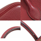 Hermes Bolide Web 31 Rouge Ash Gold Togo Handbag — view 7