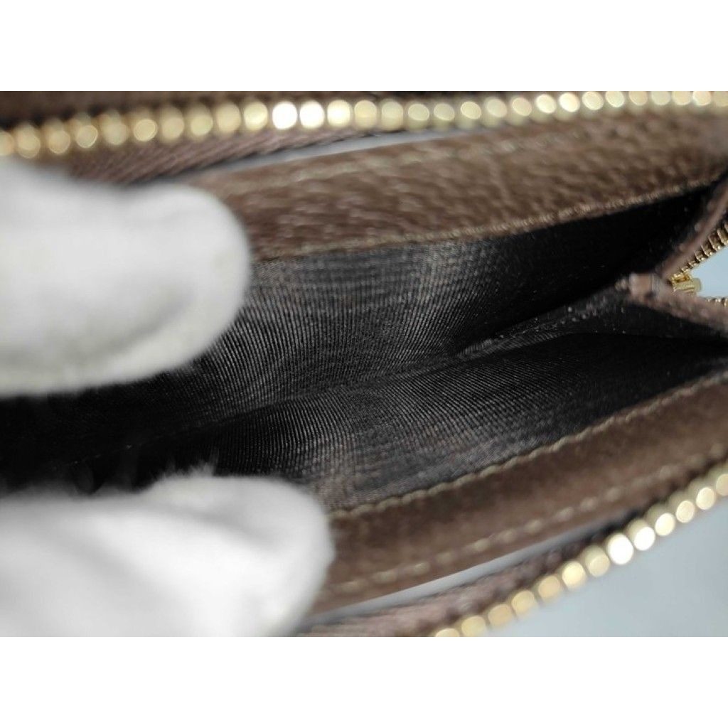Gucci Bifold Wallet Ophidia Brown Beige GG Supreme Leather Gold — view 8