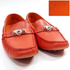 Hermes Moccasins Irving Driving Shoes 38 Orange
