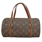 Louis Vuitton Handbag Papillon 26 Monogram Brown Cylindrical
