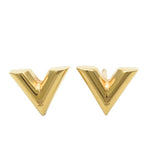Louis Vuitton Earrings Essential Metal Gold Plated