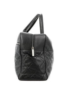 Chanel CC Caviar XL Travel Bag Bowler Tote Weekender Boston Duffle