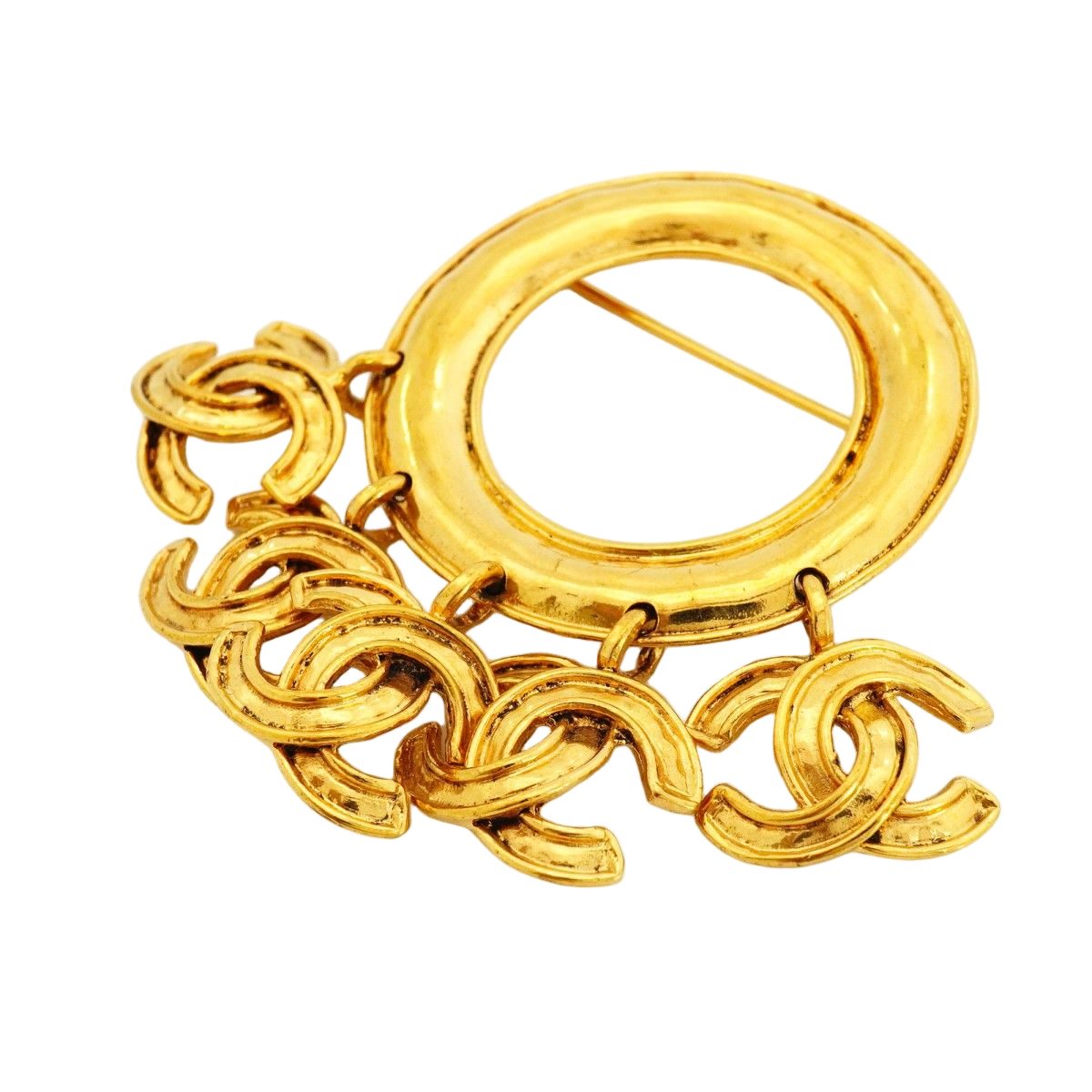 Chanel Brooch Vintage CC Logo Round — view 2
