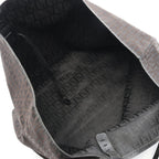 Fendi Tote Zucchino Dark Brown Canvas Leather — view 3