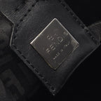 Fendi Tote Zucchino Dark Brown Canvas Leather — view 4