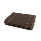 Celine Triomphe Leather Card Case Holder Business Brown — view 2