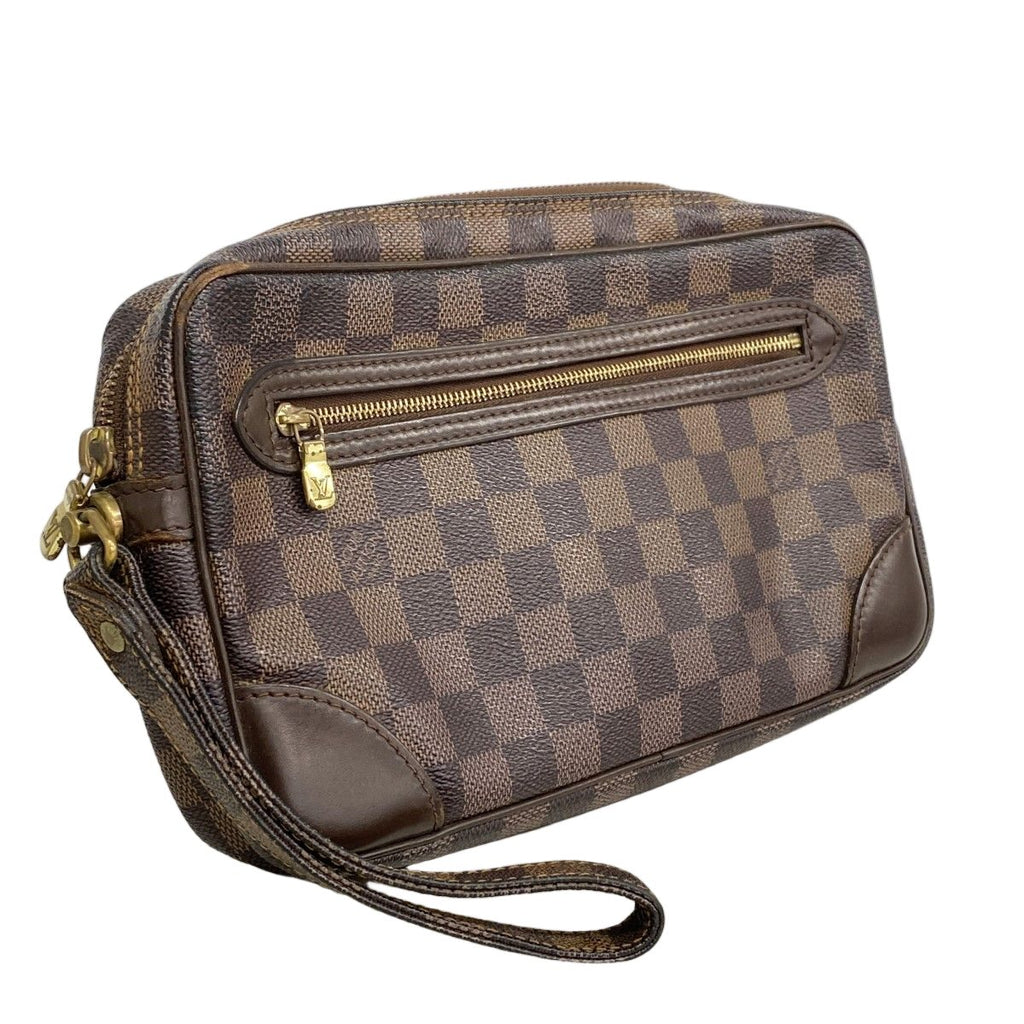 Louis Vuitton Clutch Damier Marly Dragonne GM Ebene — view 2