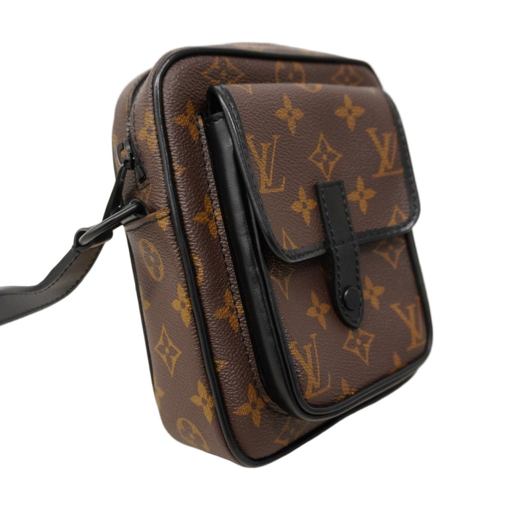 Louis Vuitton Shoulder Bag Monogram Macassar Christopher Wearable Wallet Brown — view 2