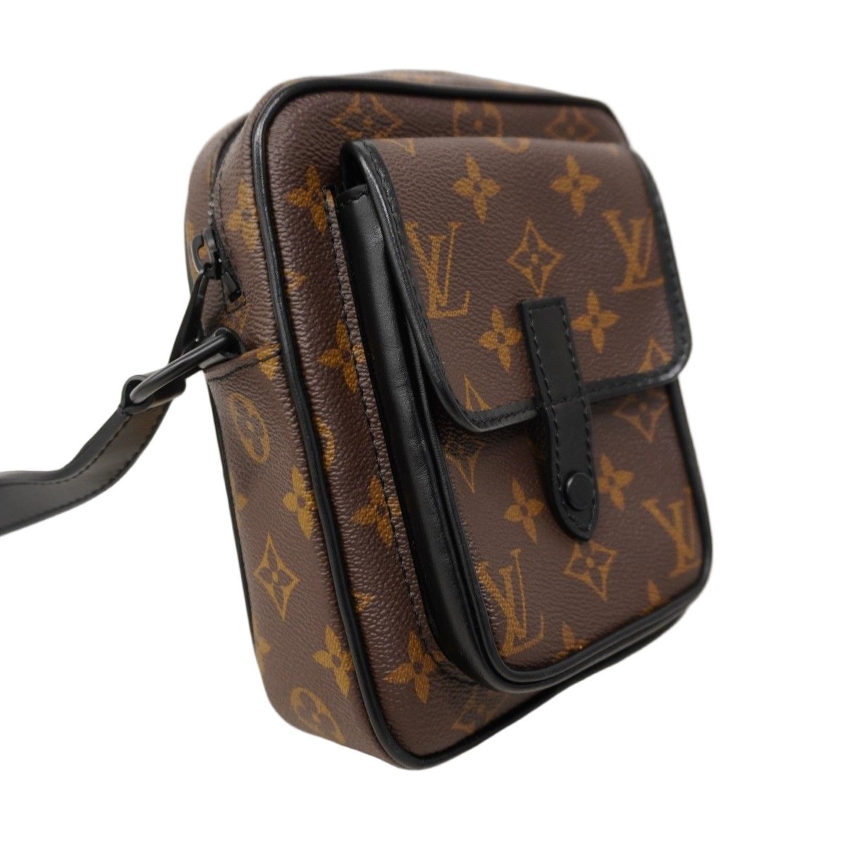 Louis Vuitton Shoulder Bag Monogram Macassar Christopher Wearable Wallet Brown — view 2