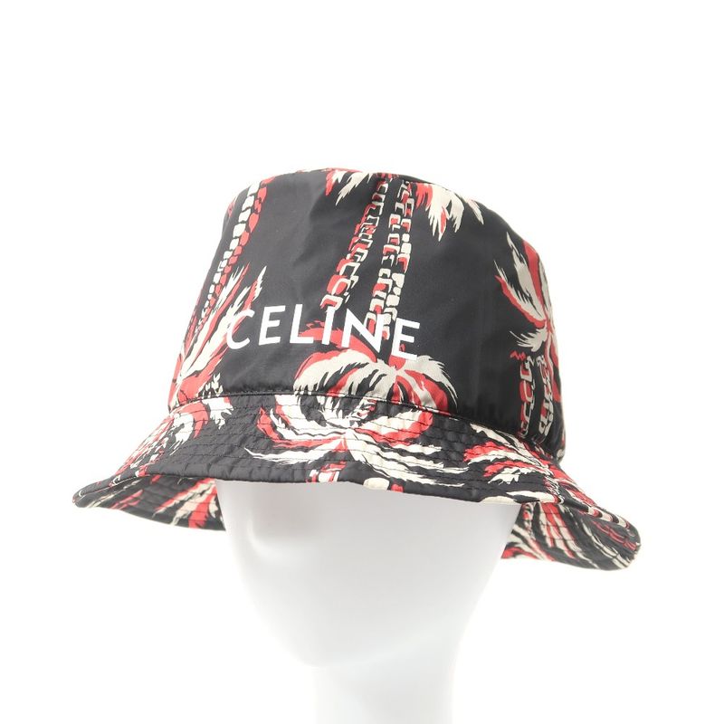 Celine Hat Size S Aloha Palm Tree Nylon Bucket — view 2