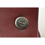 Chanel Chain Shoulder Bag Saddle Lambskin Quilted Bordeaux — view 7