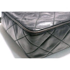 Chanel Quilted Leather Chain Shoulder Bag — view 4