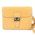 Hermes Sac A Depeches 21 Togo Leather Shoulder Bag Natural Sable