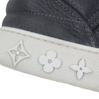 Louis Vuitton Kanye West Dons Leather Lvlogo Sneakers Gray 7 — view 8