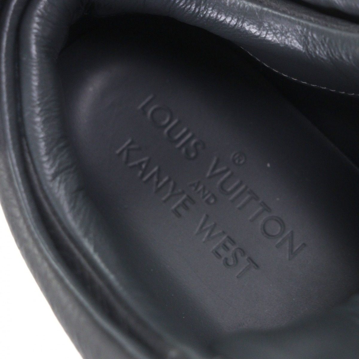 Louis Vuitton Kanye West Dons Leather Lvlogo Sneakers Gray 7 — view 9