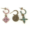 Louis Vuitton Earrings Boucle D'oreille Looping Charm Monogram Set