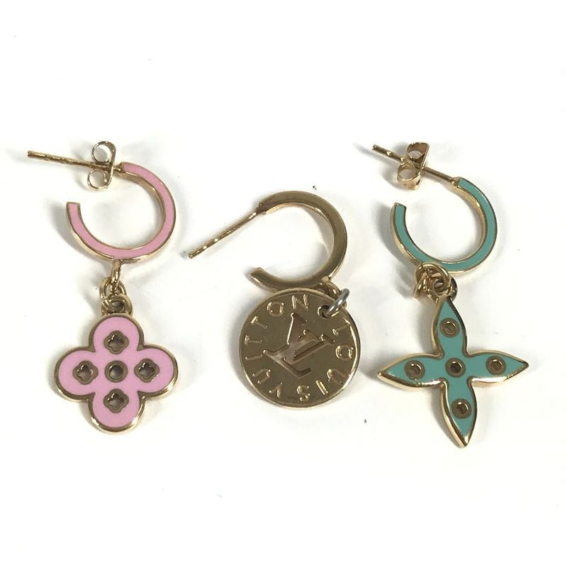 Louis Vuitton Earrings Boucle D'oreille Looping Charm Monogram Set — view 2