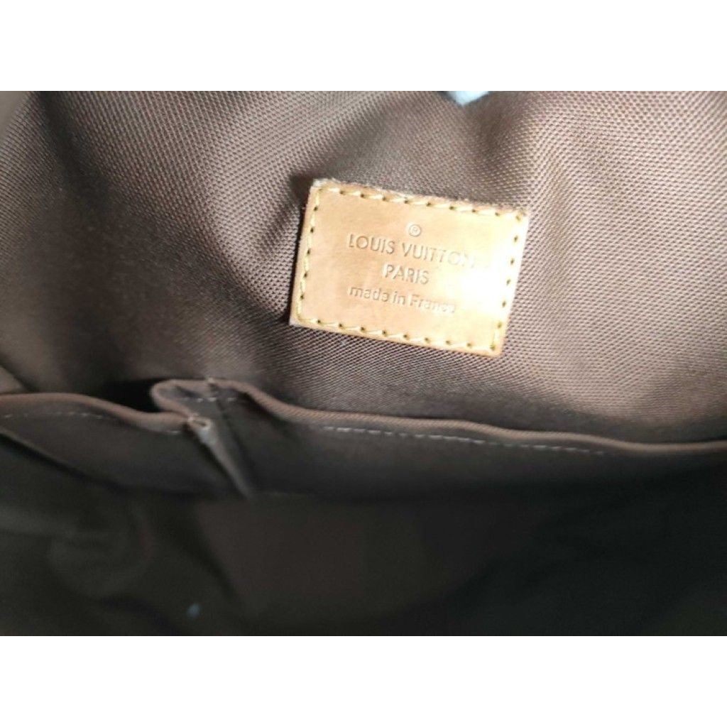 Louis Vuitton Shoulder Bag Odeon MM Brown Monogram Gold — view 8