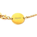Fendi Bracelet F's Gold Metal Rhinestone — view 2