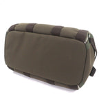 Hermes Toile Military Leather Silver 2-Way Dog Carrier Pet Boston Bag Khaki — view 4