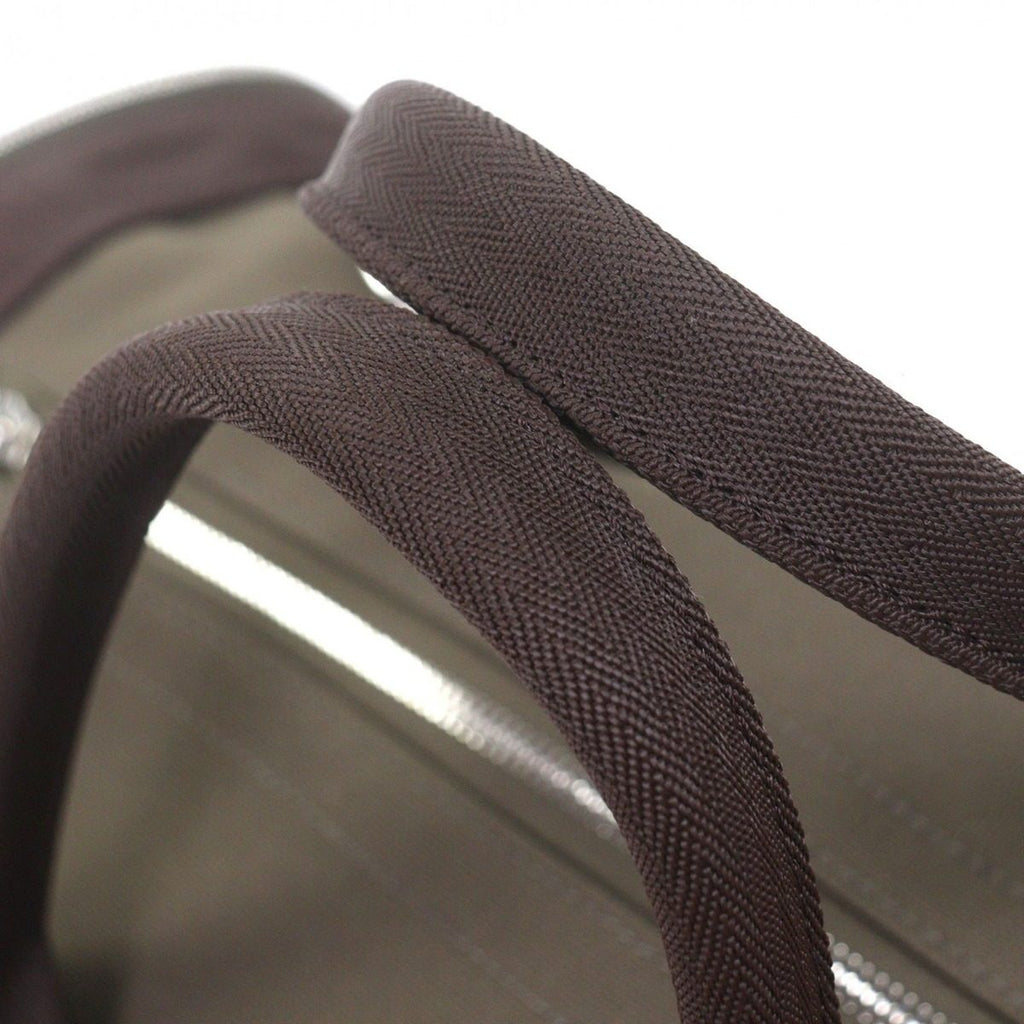 Hermes Toile Military Leather Silver 2-Way Dog Carrier Pet Boston Bag Khaki — view 6
