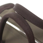 Hermes Toile Military Leather Silver 2-Way Dog Carrier Pet Boston Bag Khaki — view 6