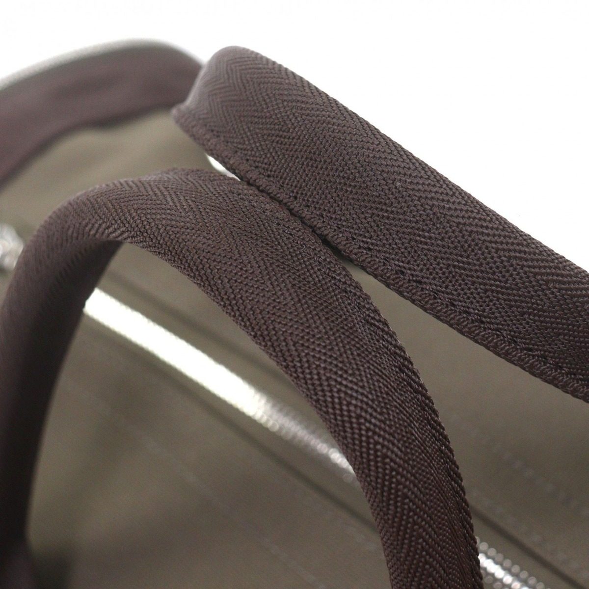 Hermes Toile Military Leather Silver 2-Way Dog Carrier Pet Boston Bag Khaki — view 6