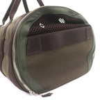 Hermes Toile Military Leather Silver 2-Way Dog Carrier Pet Boston Bag Khaki — view 7