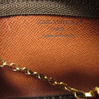 Louis Vuitton Monogram Pochette Cles 2025 Brown Coin Case Wallet 0460 — view 7
