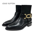 Louis Vuitton Waist Side Line Boots Short Ankle Chain
