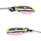 Hermes Necklace H Equipe Buffalo Horn Pink Gray Yellow Pendant — view 4