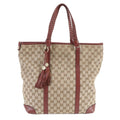 Gucci GG Canvas Marrakech Leather Tote Shoulder Hand