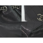 Chanel Quilted 2-Way Chain Drawstring Backpack Handbag — view 4